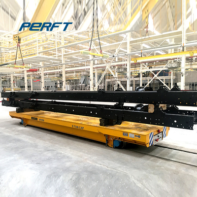 Hot Selling Materials Transfer Motorized Dies Transfer Trolley Running On Railway Tracks For Steel Mill