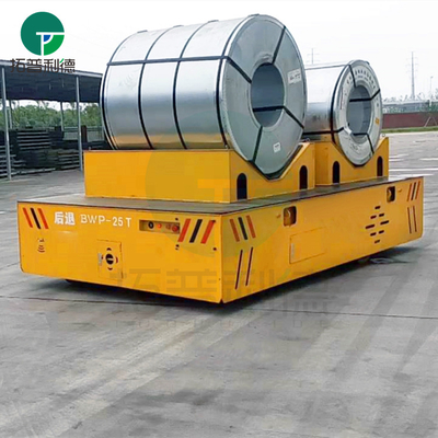 Building Material Stores Transport Heavy Duty Long Distance Electric Trackless Warehouse Flat Car