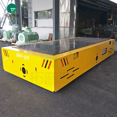 Building Material Shops 50T Production Line Electric Trolley Trolley Trackless Transfer Trolley