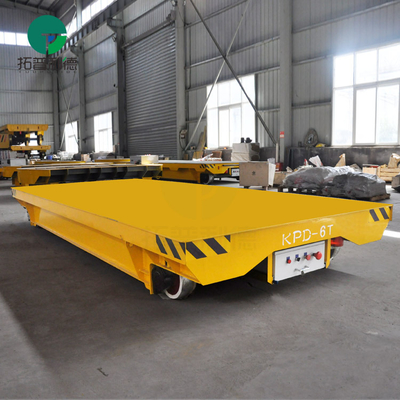 Building Material Shops SGS Certificated Automated Electric Die Carriage Shipyard Transporter On Rail