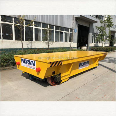 Warning Alarm 20ton To 100ton Electric Steel Ladle Rail Transfer Trolley