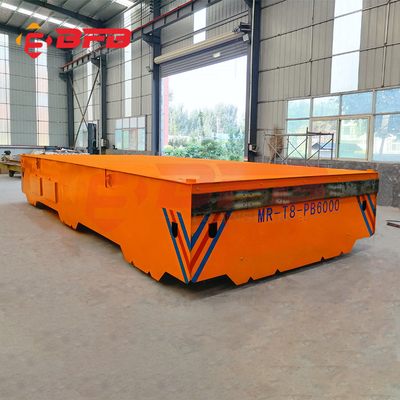 Warehouse Small Low Platform Factory Transport Sliding Heavy Duty Wire Power Rail Trolley